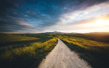 A road in the countryside
